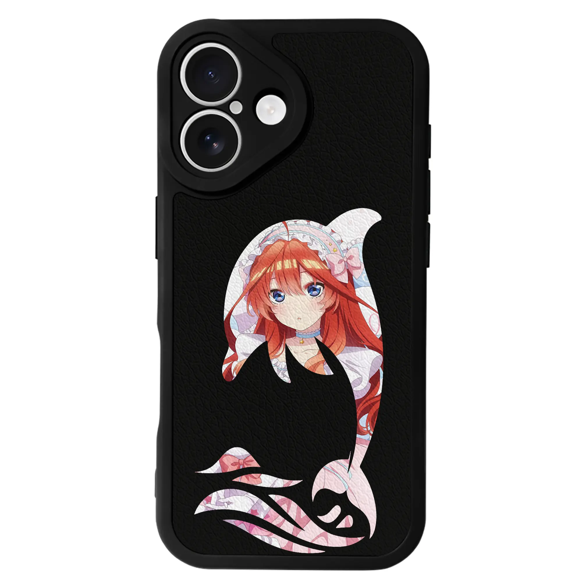 五等分の花嫁 グッズ 中野 五月 - IPhone 16シリーズ対応 ・ シリコンスマホケース ・ レザー調 ・ 高精度フィット ・ 耐衝撃 ・ ワイヤレス充電対応 ・ 精密カット